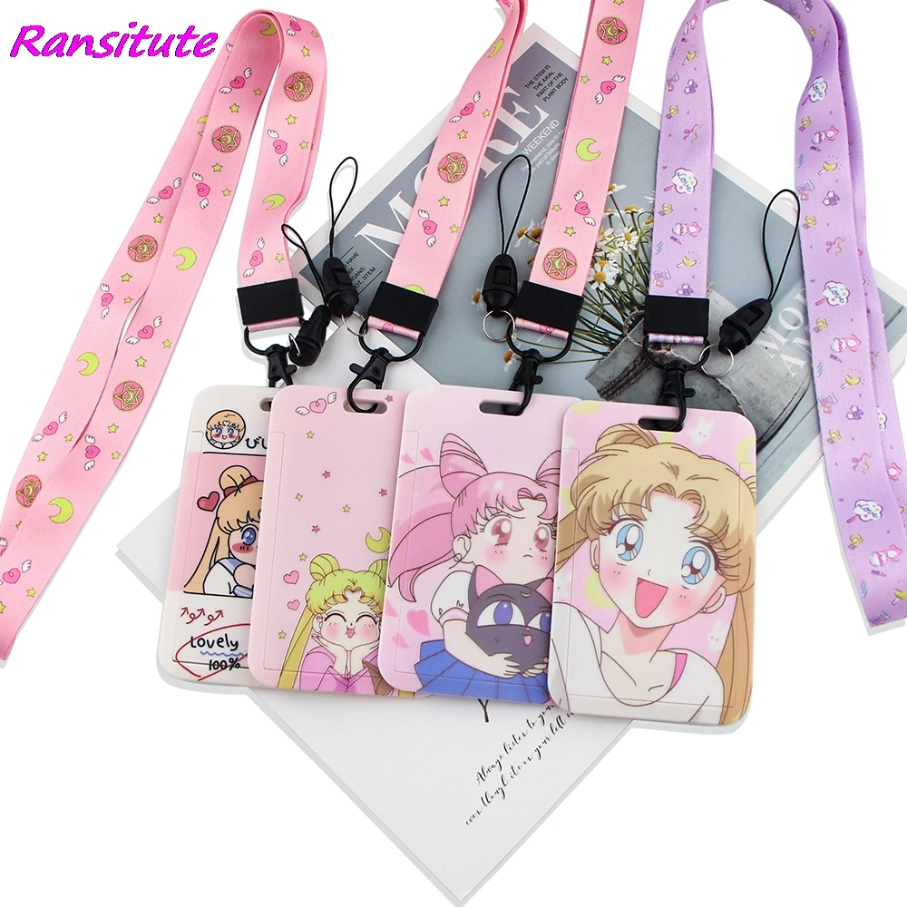 Ransitute R1605 Kawaii Луна и девочек с рисунком в стиле аниме талреп держатель для карт