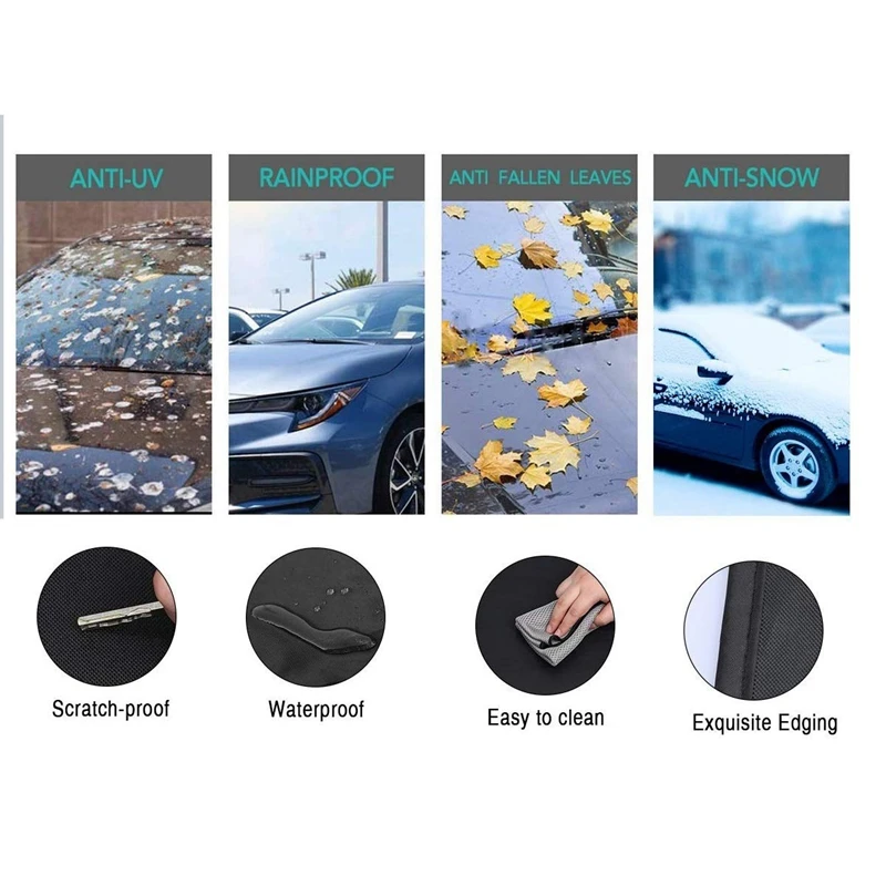 Чехол на лобовое стекло для автомобилей со льдом и снегом чехол внедорожников