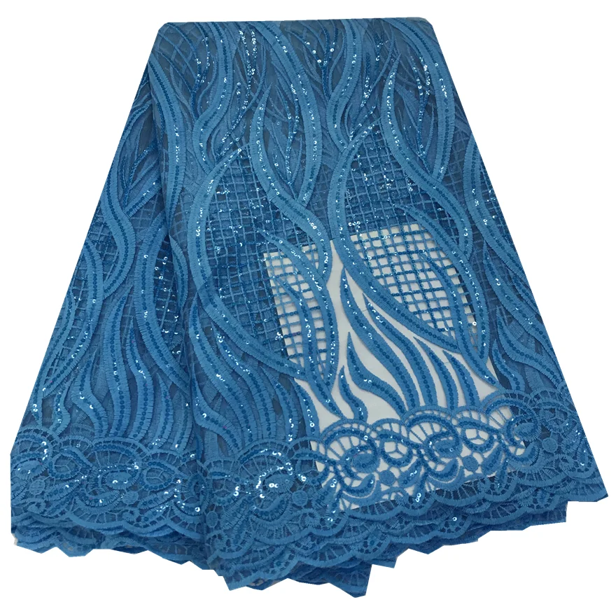 Нигерийские кружева с блестками ткань 2019 Высококачественная вуаль АФРИКАНСКАЯ