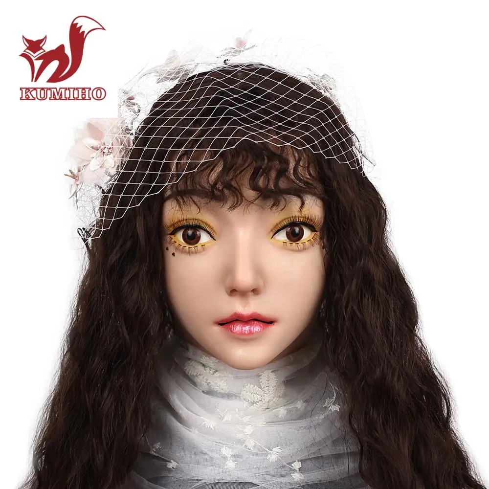 Кумихо Эмили Стиль силиконовая маска большие глаза Красота из искусственного