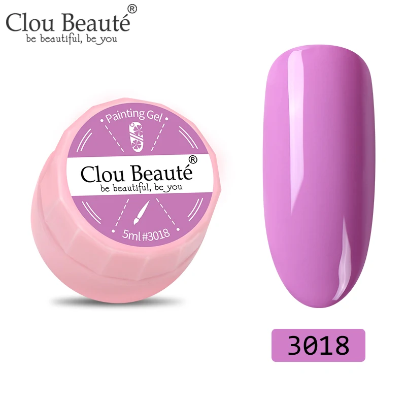 3018 Clou Beaute 72 цвета гель-краска УФ/светодиодный гель для ногтей замачиваемый дизайн ногтей светодиодный лак для ногтей УФ-гель для ногтей DIY Краска паук гель лак - Цвет: 3018