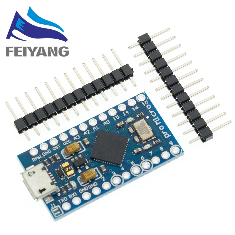Сменный ATmega32U4 для arduino Pro Mini с 2-рядным контактным заголовком Leonardo Usb-интерфейса 5 в