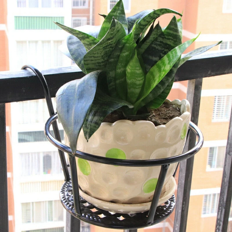 Металлическая подставка-держатель для цветов подвесная корзина горшков