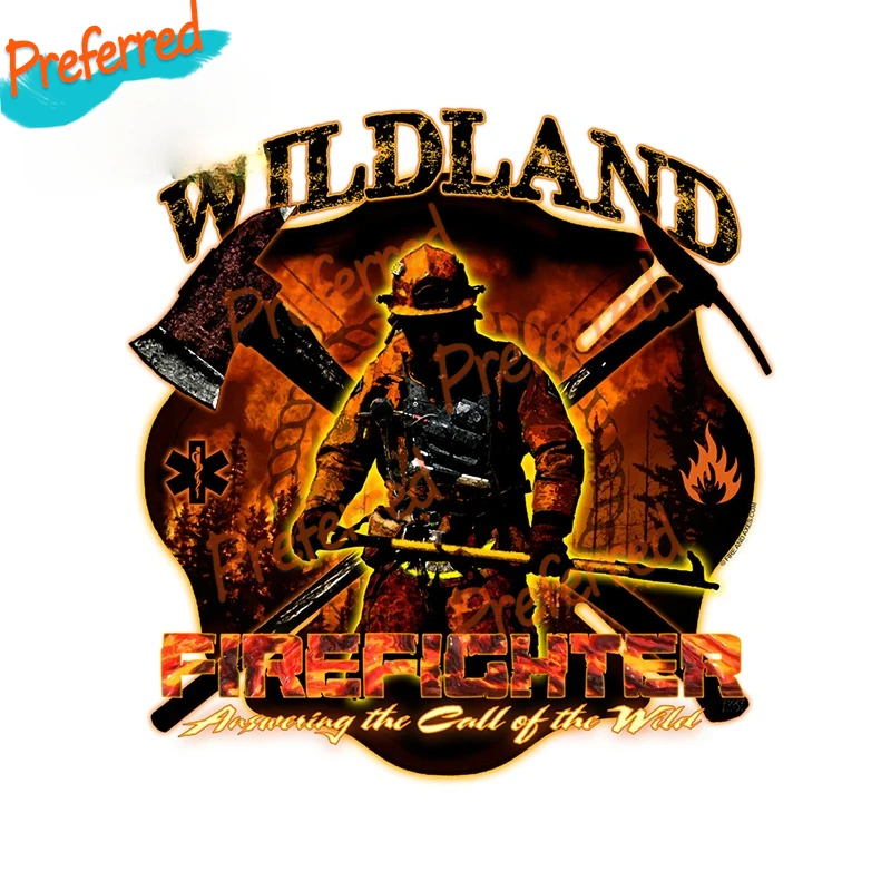 

High Quality Firefighter Car Decal Motocross Racing Laptop Helmet Trunk Wall Vinyl Car Sticker Die Cutting Waterproof PVC