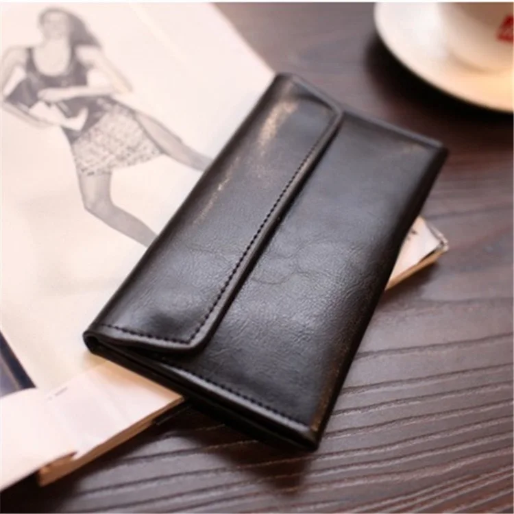 

Vintage leather clutch bag ladies horizontal wallet clutch bag wallet