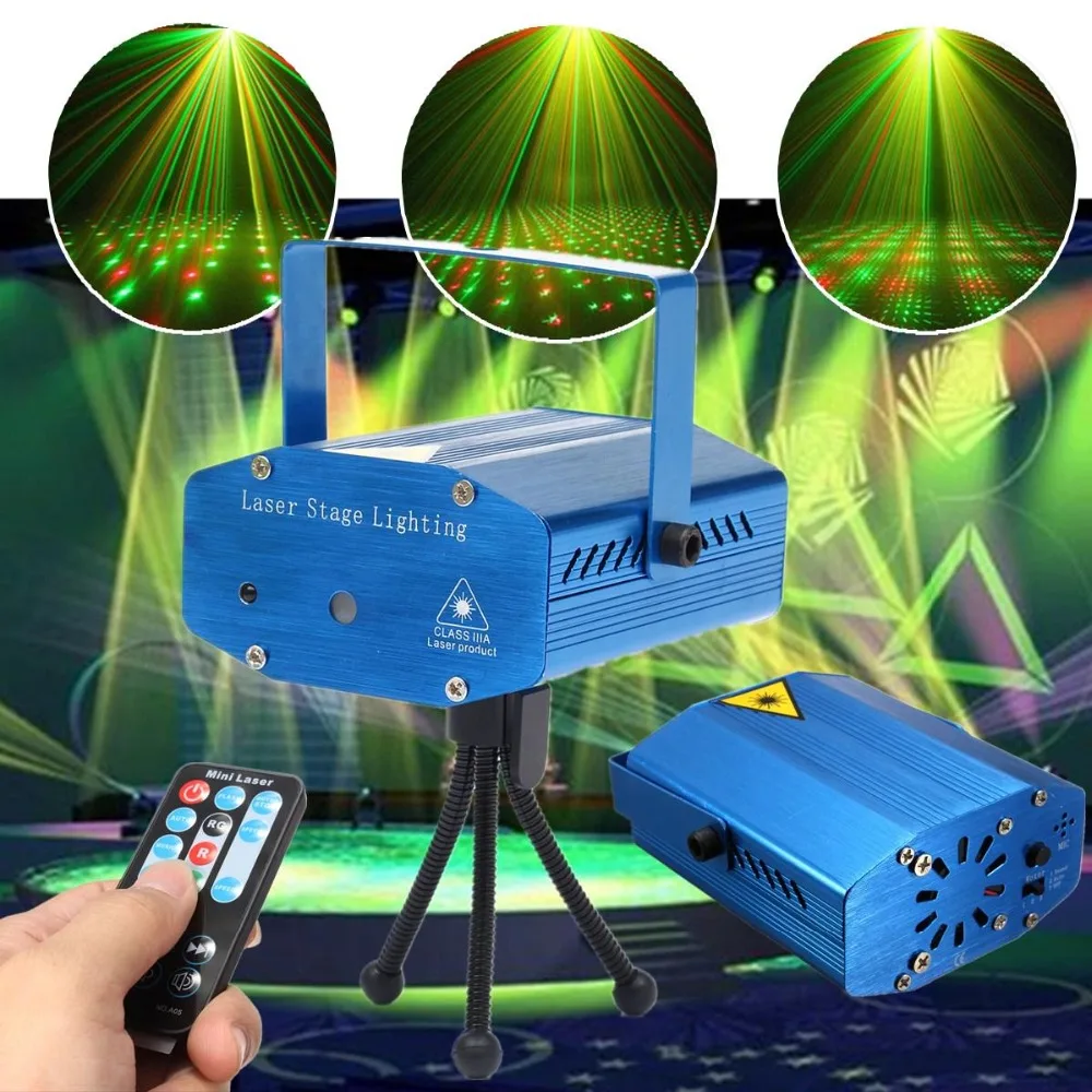 Вечерние RGB светодиодный сценический свет с автоматическим звуком/функцией