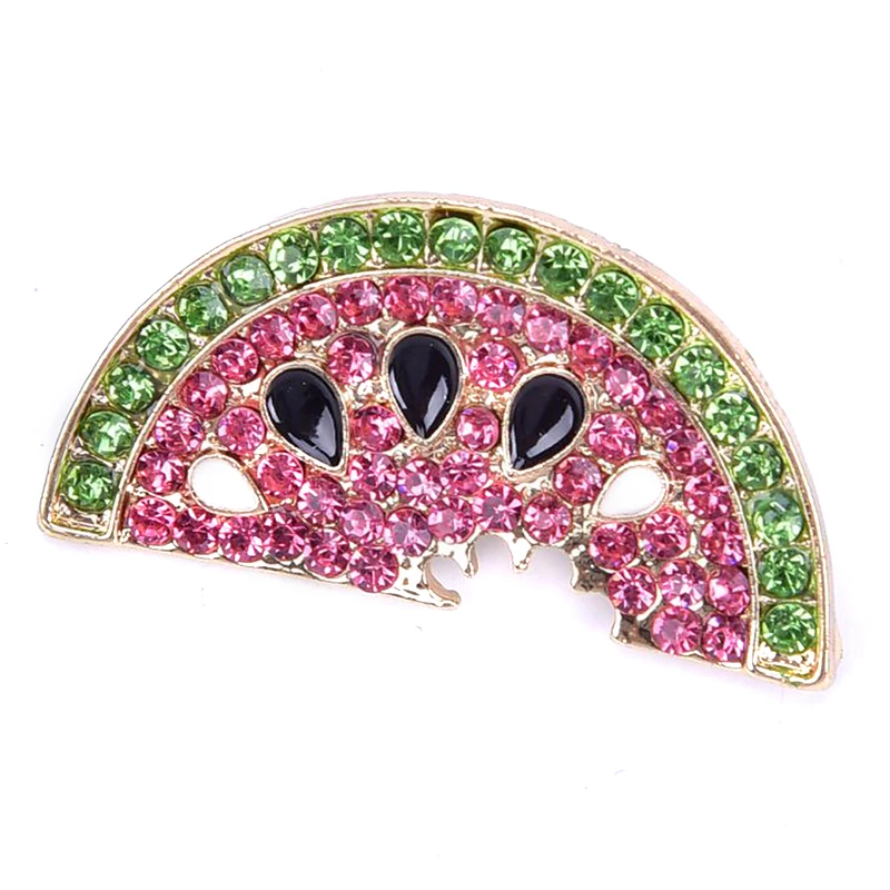 Летние Стильные Броши со стразами в виде арбуза для женщин Милая брошь фрукта