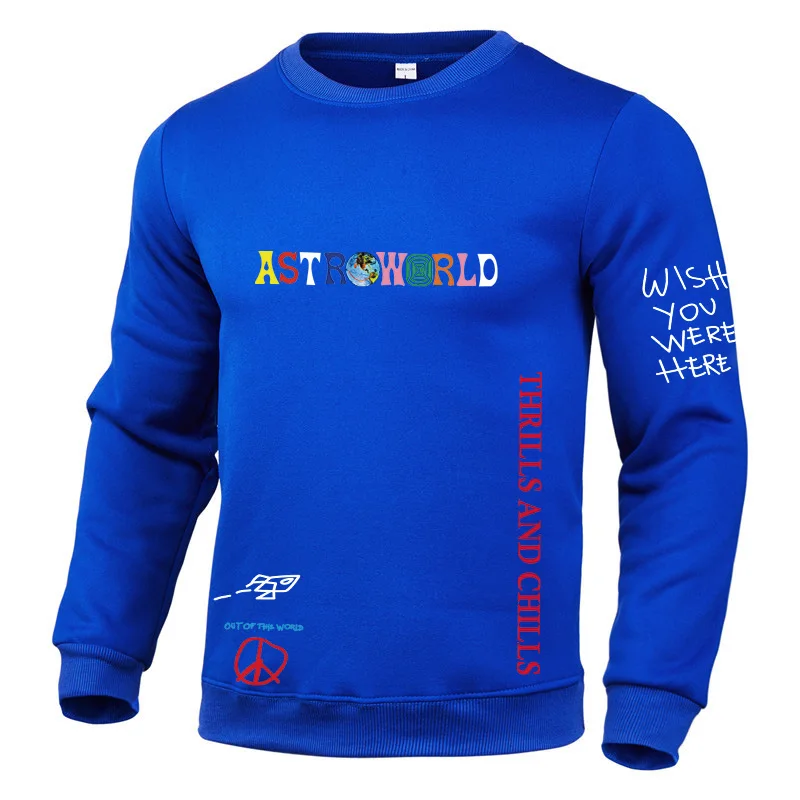 

Travis Scott Astroworld's new men's crewneck hoodie, long sleeve jacket, hoodie for both men and women