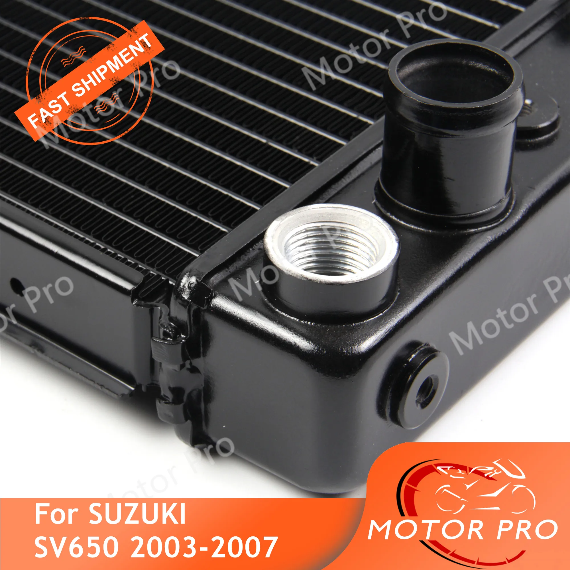 Radiator For Suzuki SV650 2003 - 2007 Cooling Cooler Motorcycle Replacement Accessories SV 650 Black 2004 2005 2006 03 04 05 06 |