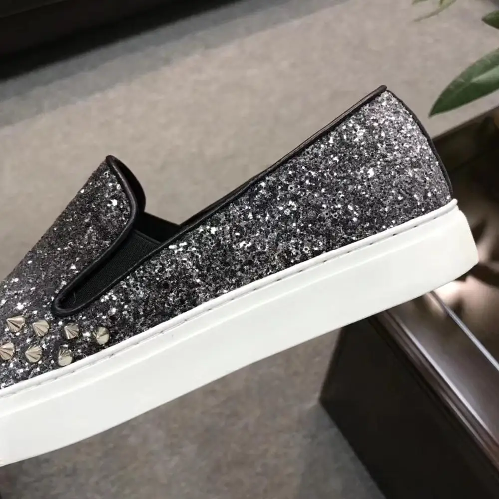 Мужские кожаные мокасины с шипами для вождения | Обувь