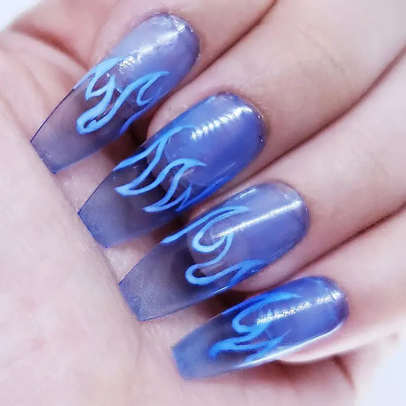 16 шт. голографическое искусство ногтей фольги лазерные сверкающие Смешанные