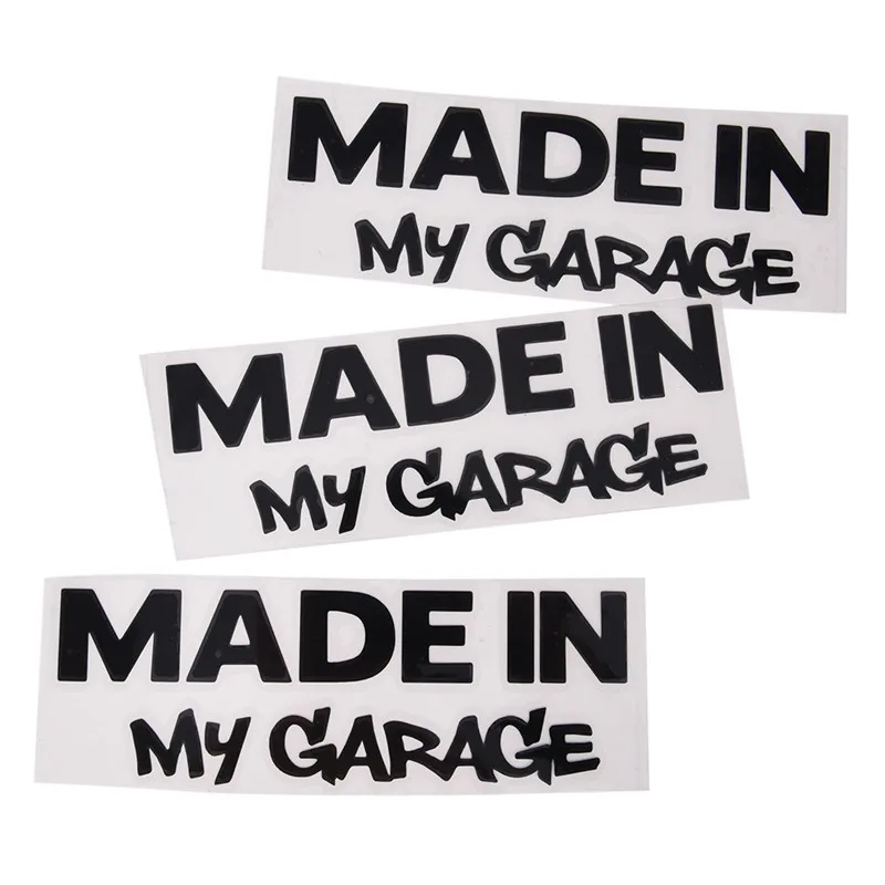 Забавные наклейки на автомобиль сделано в моем гараже 1 шт. наклейка Стайлинг