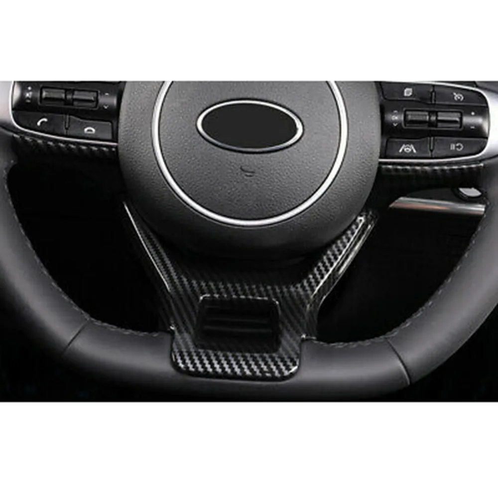 

ABS Cover Decoration Car Carbon Fiber Steering Wheel Sticker 2020 2021