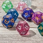 3 шт. дихроматические 12-сторонние астрологические кубики для созвездий гадания игрушка Знаки зодиака гадания настольные игры развлечения