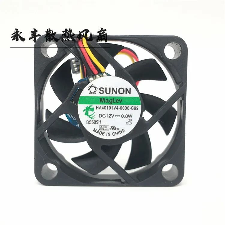 1 шт. Sunon HA40101V4 0000 c99 4010 40 мм 4 см 40*40*10 Вентилятор охлаждения 12V 0 8 W 0.06A 3pin Поддержка по