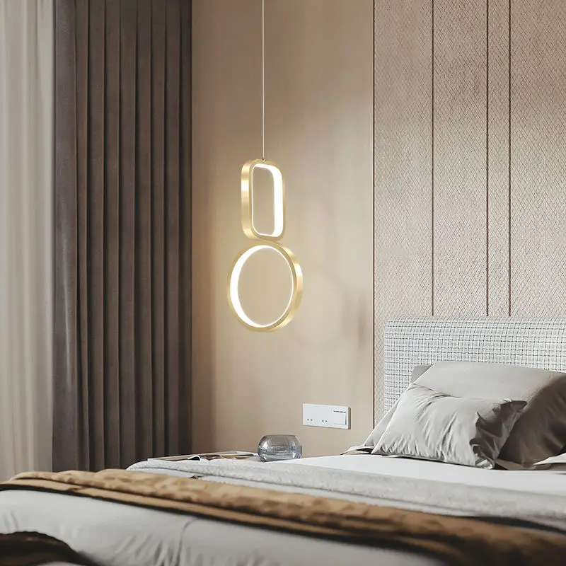 

Bedroom bedside chandeliers Simple modern room lights Nordic creative personality stylish restaurant bar lamps