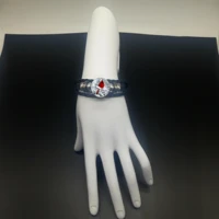2019 new fashion pop snow red sparrow rope leather braided bracelet charm bracelet