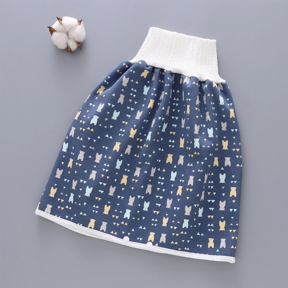 Герметичная хлопковая комбинированная моющаяся Водонепроницаемая детская юбка