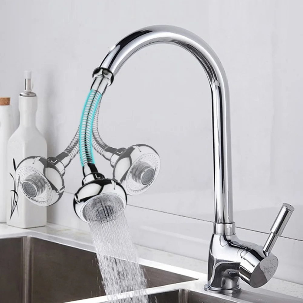

New Faucet Shower Splash-proof Shower Head Water-saving Shower With Filters Booster Filter Tap 3 Level Rotating Filter