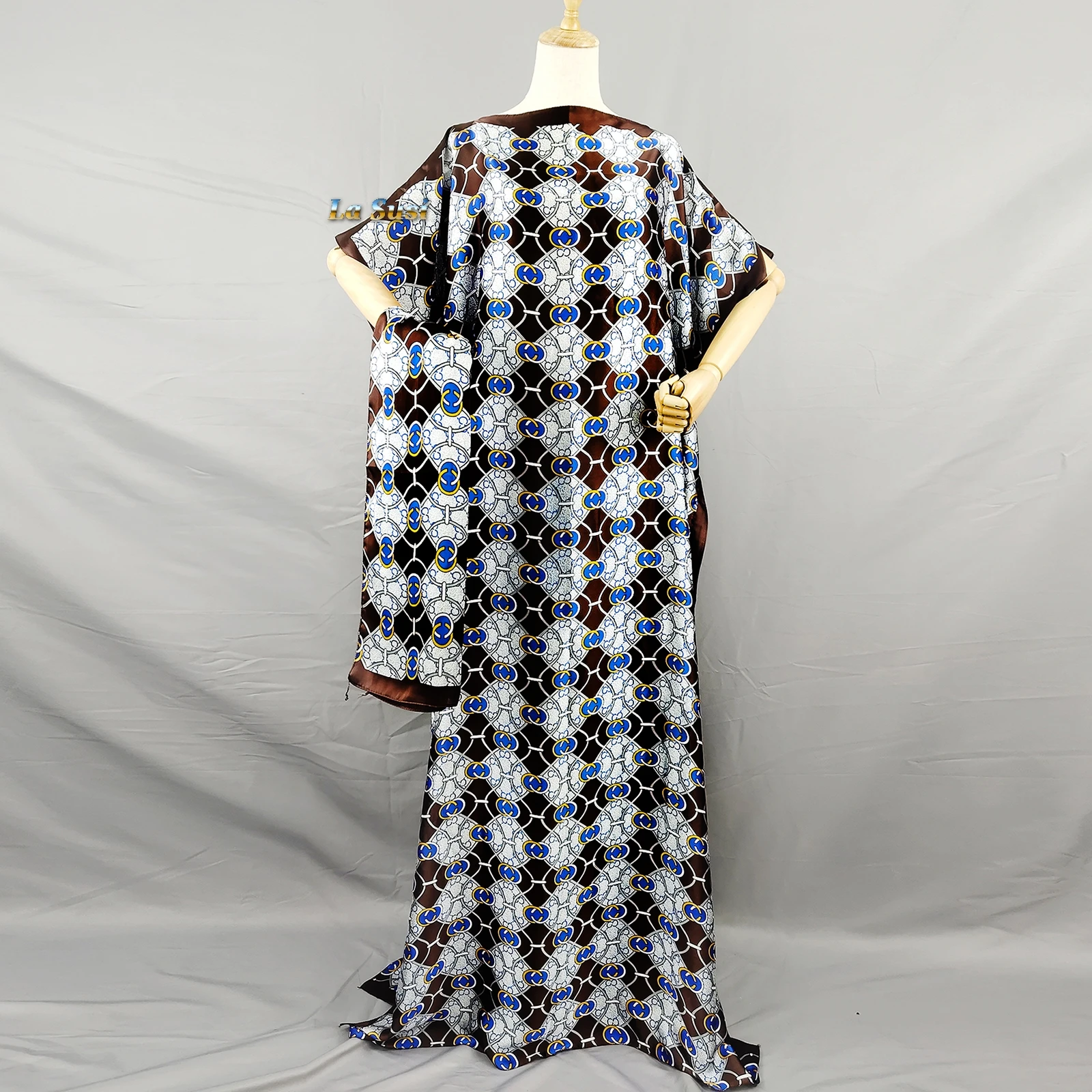 

Loose Size Printing Rome Style Beautiful Prayer Islamic 2 Pieces Sets Muslim Costume Ramadan Casual Clothes Long Dress LD414