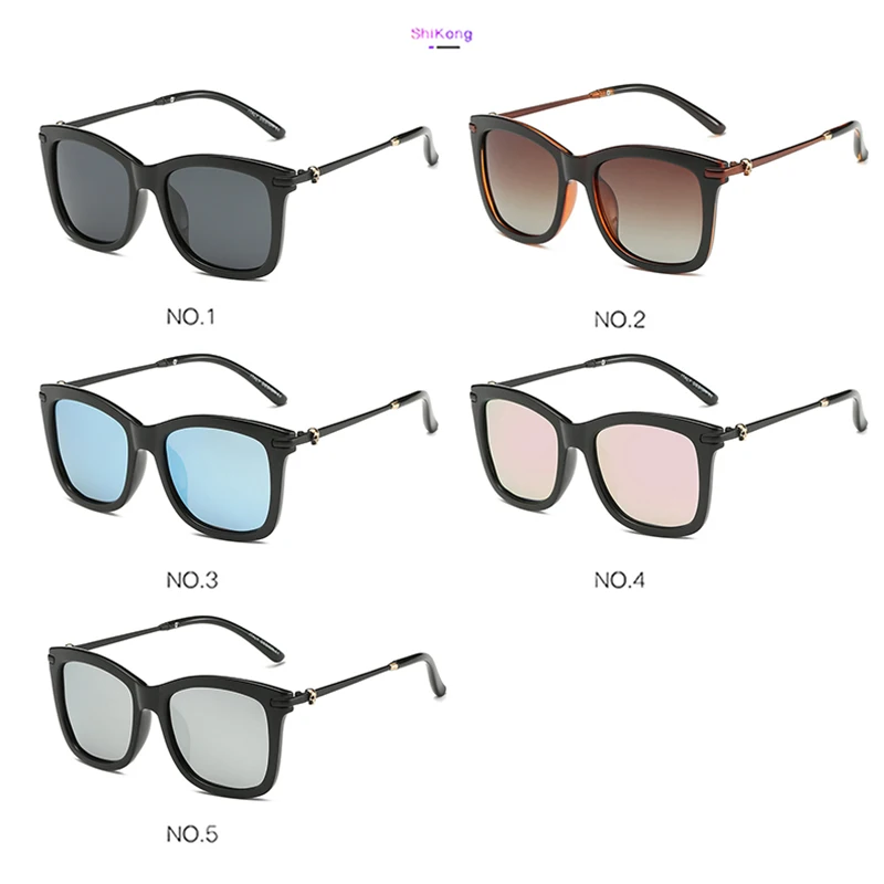 

KIYO Brand 2020 New Women Men Square Polarized Sunglasses PC Vintage Sun Glasses High Quality UV400 Driving Eyewear 349