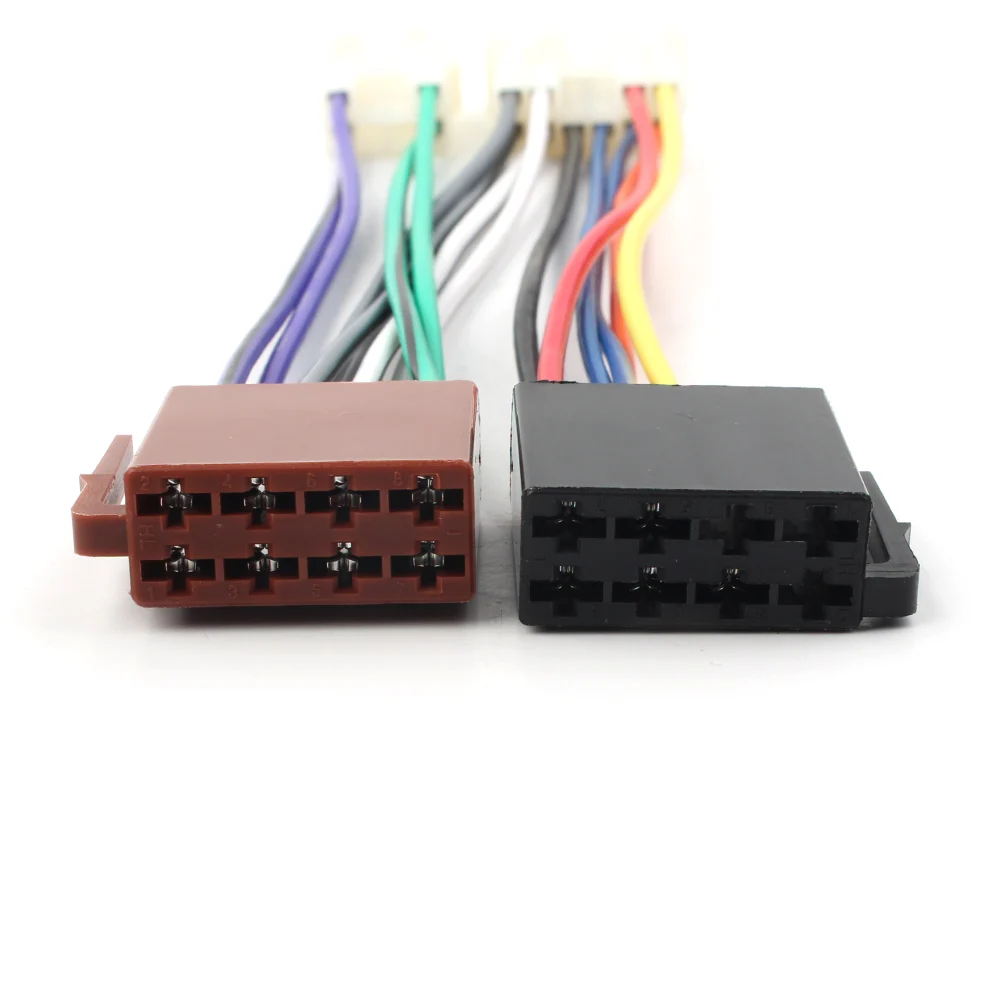 Автомобильная стереосистема 2 шт. Комплект двойной Din для приборной панели и жгут