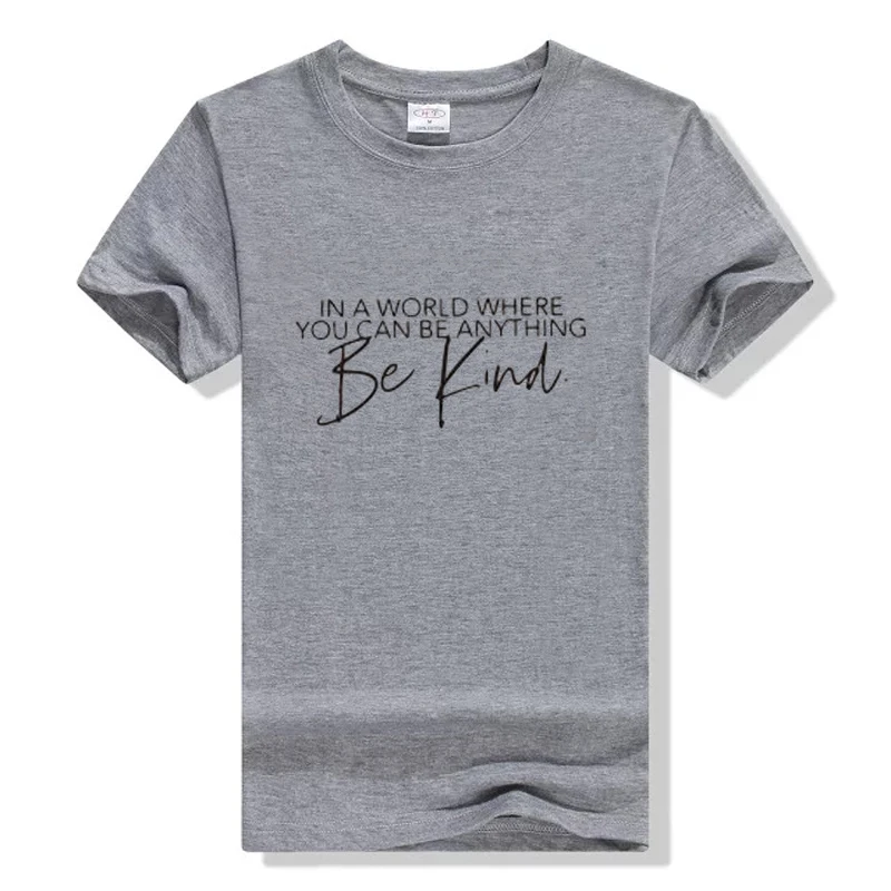 

Be Kind T-shirt Spread Kindness Teacher Gift Letter Print Pink Graphic T Shirt Casual Fashion Women Top Tee Plus Size Drop Ship