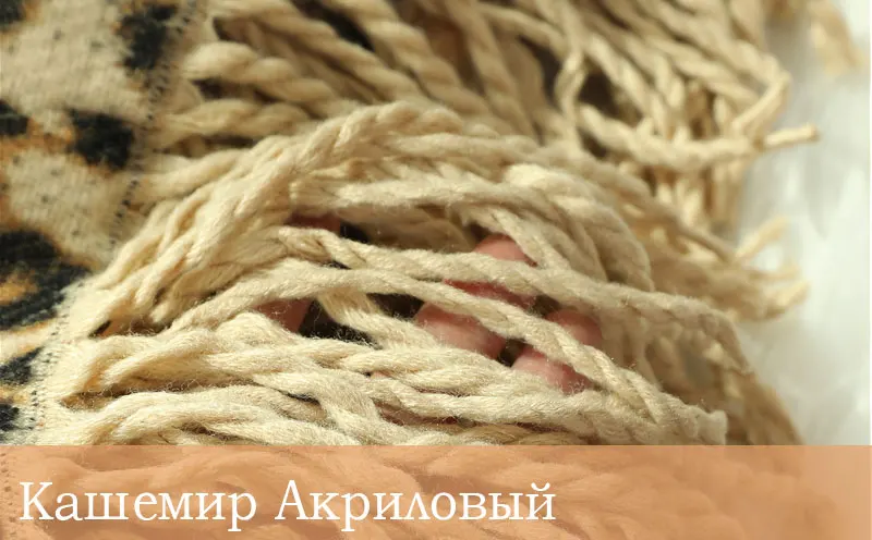 Дизайнерский зимний толстый шарф для женщин, одеяло с кисточками, дамские шали и обертывания, животный Леопардовый принт, кашемировые шарфы, пашмины платки