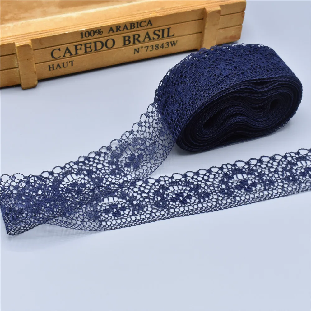 Оптовая продажа 300 ярдов/рулон высокое качество красивое белое кружево лента