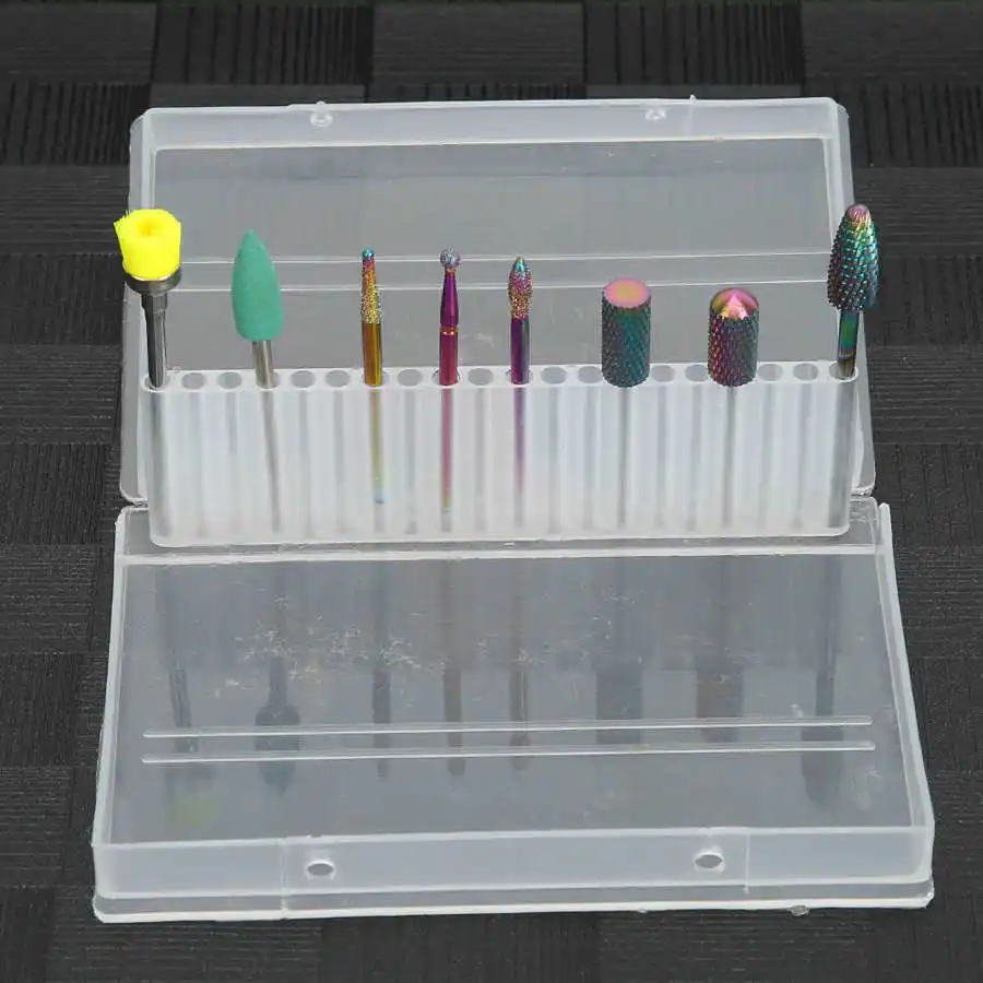 Набор фрез для маникюра комплект из 8 насадок вольфрамовой стали полировки