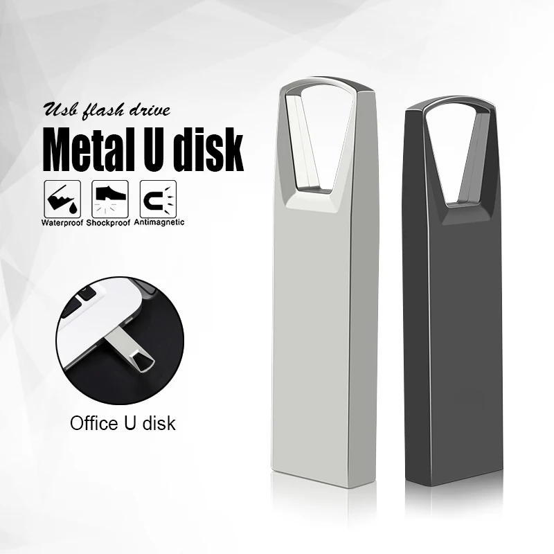

USB2.0 128GB Metal U-Disk Mini Memory Stick Flash Pen Drives Key Thumb Drive U Disk High Speed