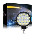 Большой прожектор Круглый Мини 14 ламсветильник 42 Вт Автомобильный светодиодный рабочий светильник свет вспомогательный свет инженерный головной свет