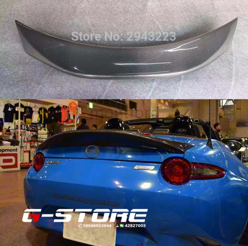Для Mazda MX5 Miata ND RF LMS Стиль FRP волоконно стекловолокно Неокрашенный спойлер Утконос