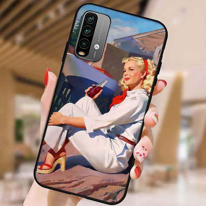 Чехол для телефона Pin Up Girl Xiaomi 9 10 11 PRO LITE Redmi NOTE7 8 A Shell | Мобильные телефоны и
