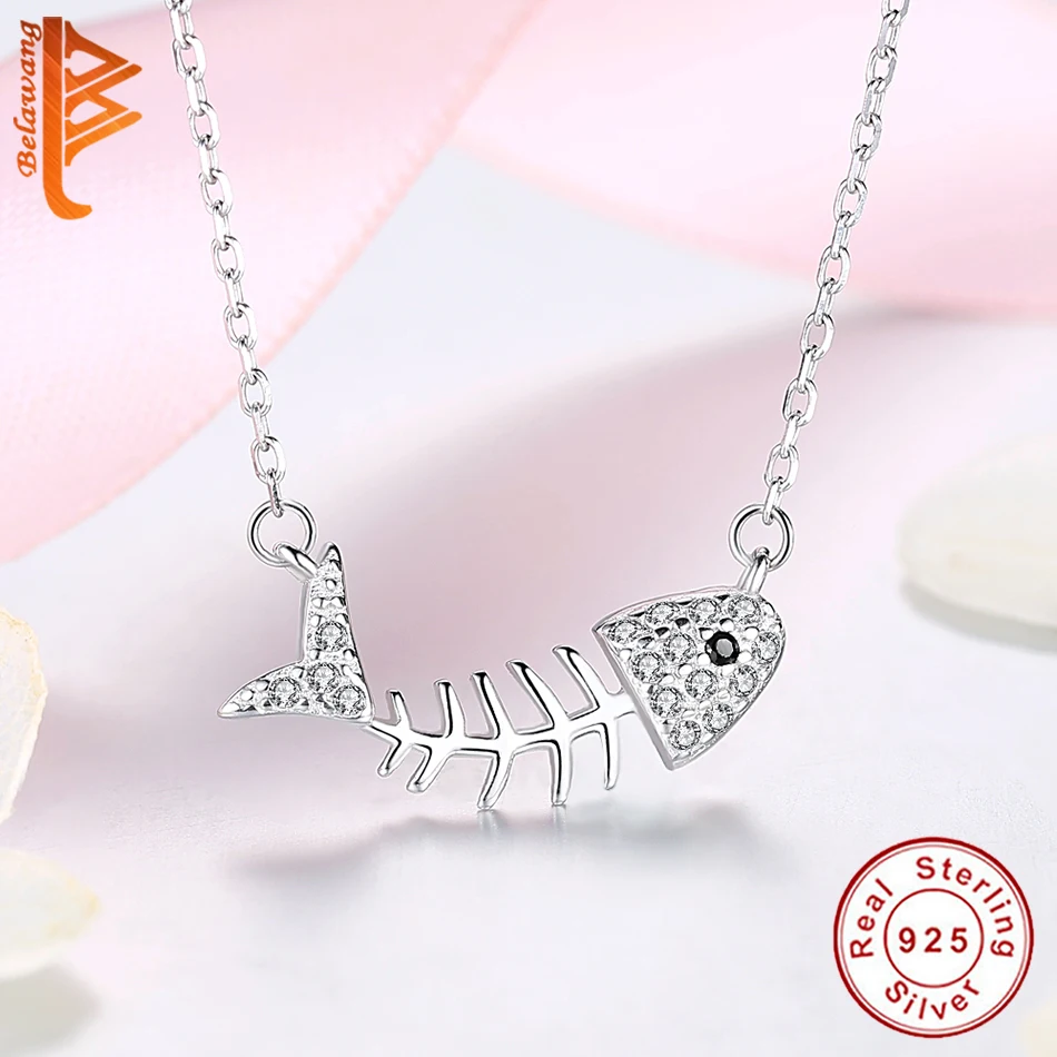 Ожерелье женское из серебра 925 пробы с фианитом | Украшения и аксессуары