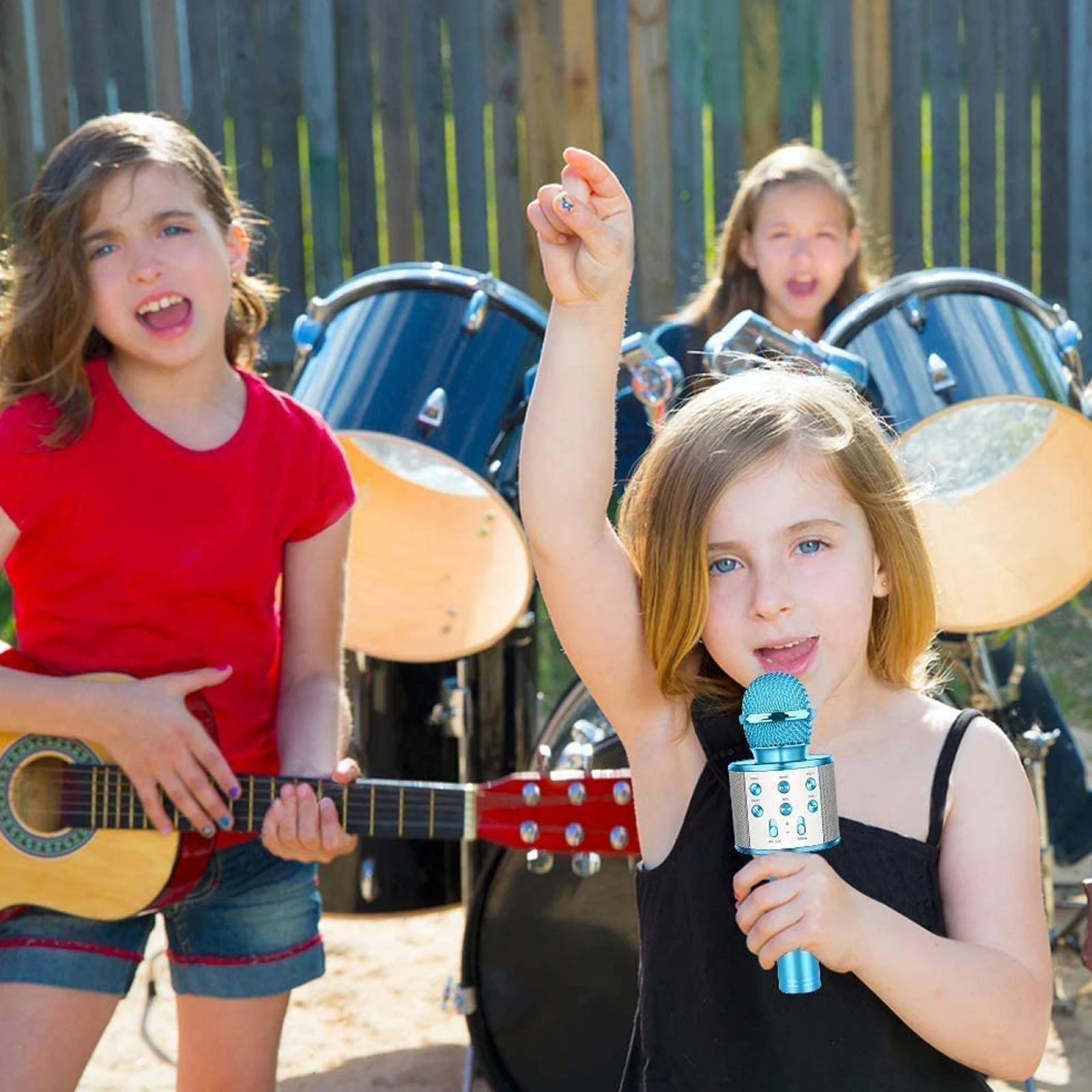 Беспроводной караоке микрофон с Bluetooth портативный аудио Детская музыка