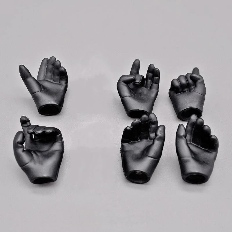 

For Sale 1/6th Trendy Light Black Hand Gloved Model For Mostly 12 inch Doll Figures Collectable