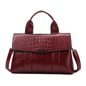 luxurious ladies handbags 2021 designer leather women bags crocodile pattern tote for lady fashion shoulder crossbody bag free global shipping