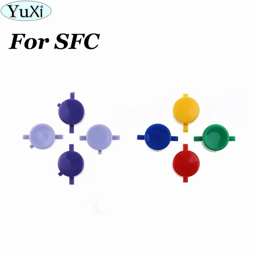 Сменный пластиковый телефон YuXi для Nintendo контроллера SFC цветные кнопки ABXY SNES Super