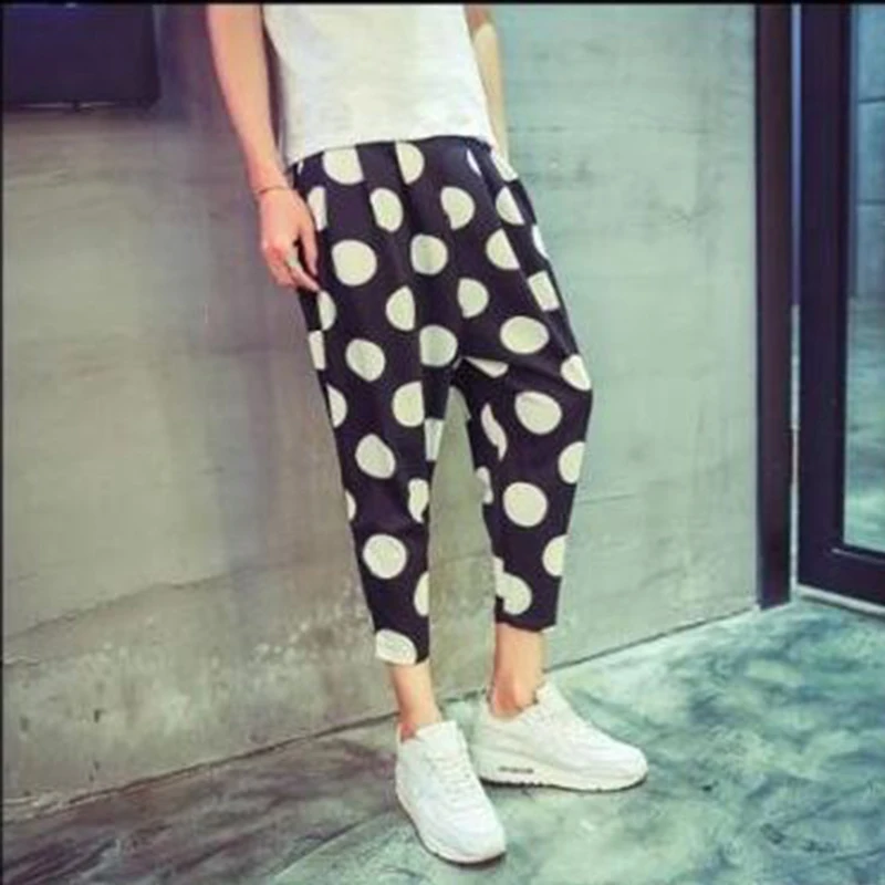 Брюки мужские летние большого размера свободные штаны для отдыха и активного с