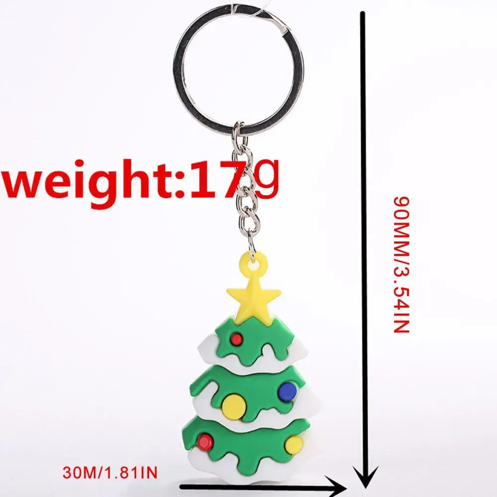 Мини Рождественская елка дизайнерская цепочка для ключей сумки брелок