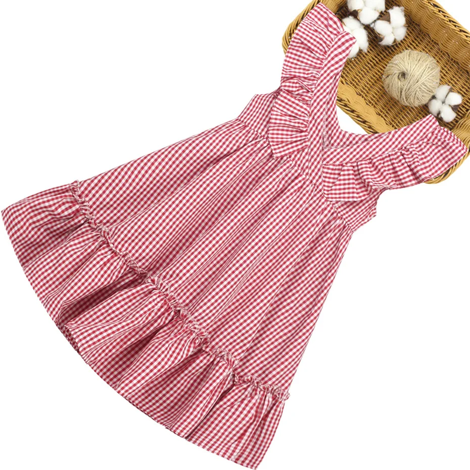 Artishare Girl Dress Off Shoulder Girls Summer Casual Plaid Kids Teen Clothing For Young 6 8 10 12 14 Years | Детская одежда и