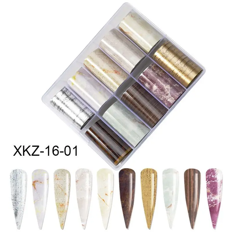 

100x4cm Marble Nail Foil Transfer Stickers Iridescent Nail Art DIY Tips Sticker Decoration Nails Water Adehesive Paper Wraps