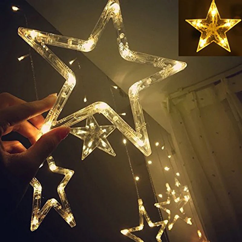 2,5 м, 138LED, 220 В, EU/110 В, США, рождественские гирлянды, гирлянда, светильник s, сказочный светильник для занавесок, для улицы, для вечерние, свадебные, праздничные, Декор