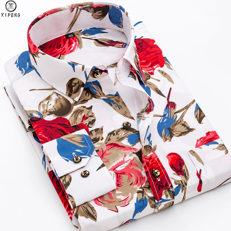 

Гавайская Мужская рубашка, модная мужская рубашка, мужская приталенная рубашка с длинным рукавом, деловая удобная мужская рубашка, 2020