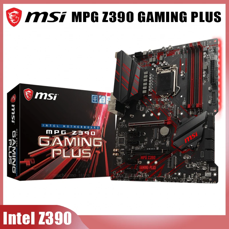 Bestellen MSI MPG Z390 GAMING PLUS Motherboard LGA 1151 Unterstützung./9th-Gen Core I9 I7 I5 I3 Cpu DDR4 64GB DVI Desktop Z390 Placa-Mãe 1151