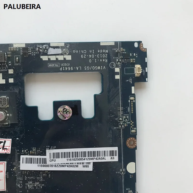 PALUBEIRA YTAI LA-9641P G510 материнская плата для ноутбука Lenovo Материнская Rev: 1 0 HM86 VIWGQ/GS USB3.0 |