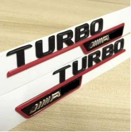Серебристо-черный для TURBO //// AMG значки с цифрами и надписями брызговиков 2 шт. Benz |