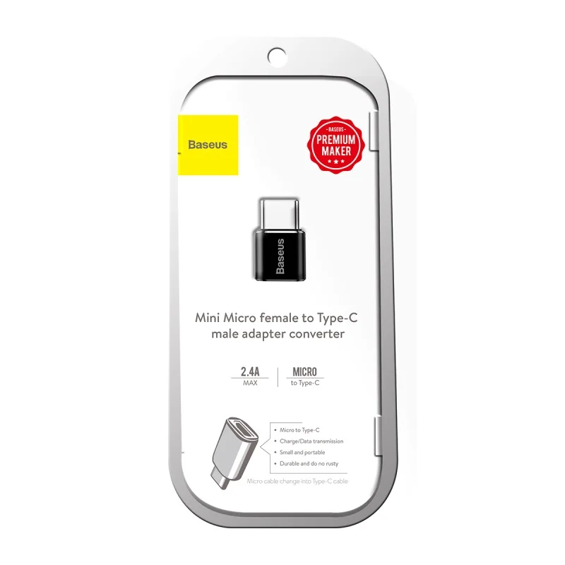 Baseus usb type C OTG адаптер USB C штекер для Micro USB Женский Кабельные конвертеры для Macbook samsung S10 huawei USB для type-c OTG
