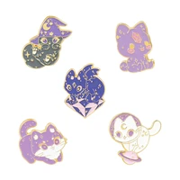 cute cartoon animals lapel pins enamel badges anime brooches for women mini decorative badges metal hijab pins vintage brooches